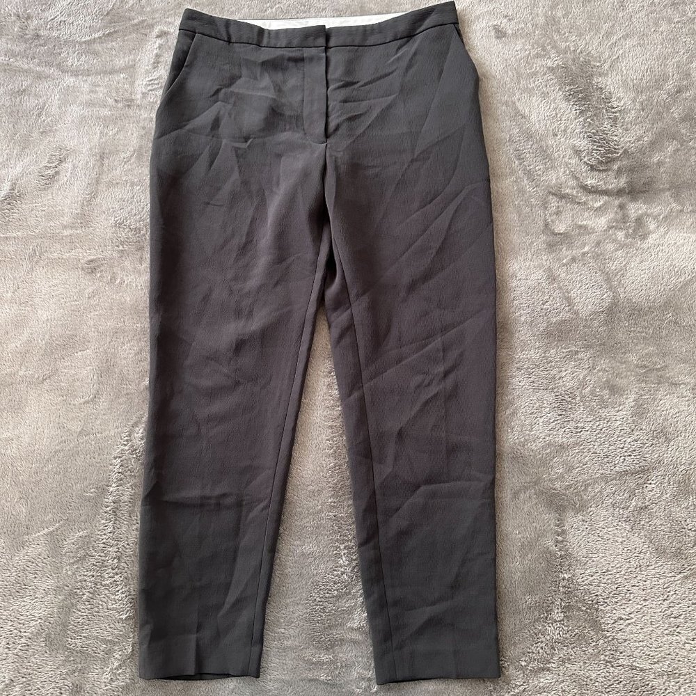 Wilfred Gray Crepe High Rise Pants Trousers Women's 8 Medium Slacks Career